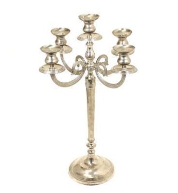 24" Silver Candelabra