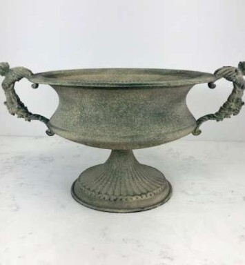 Metal Urn with Handles
