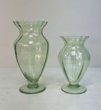 Green Glass Vase