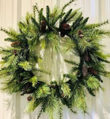 Mixed Pine and Pine Cone Wreath