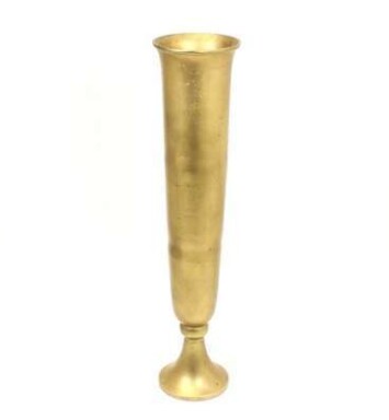 Tall Gold Statement Vase