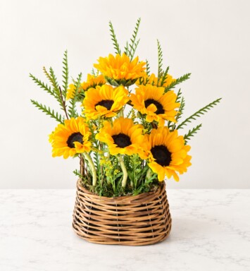 Sunflower Basket