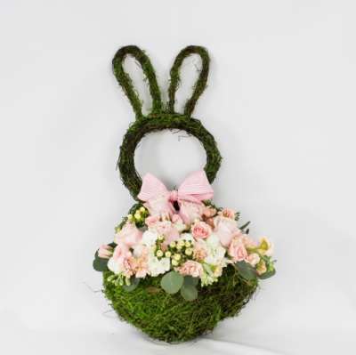 Baby Girl Bunny Basket