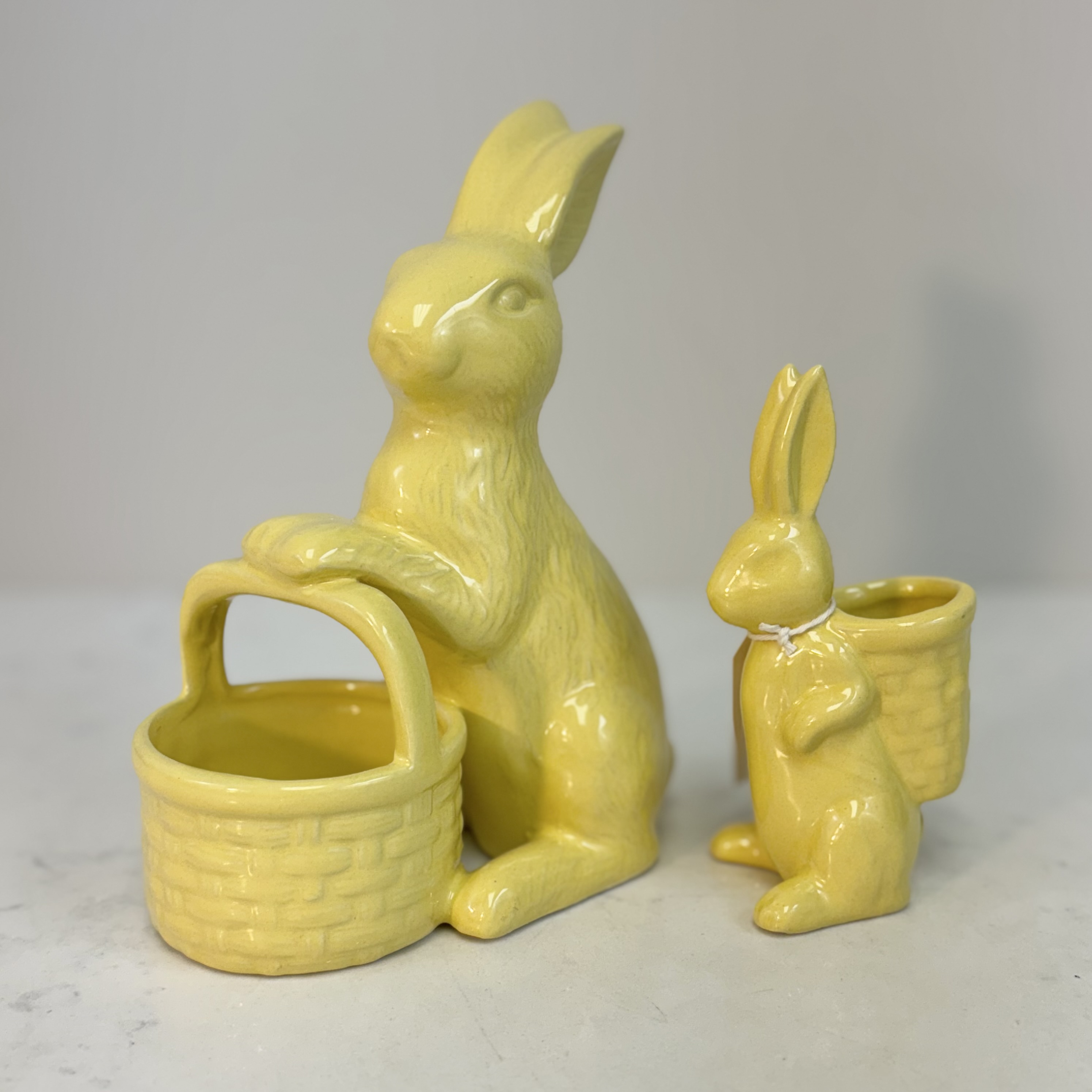 Yellow Bunnies with Basket
