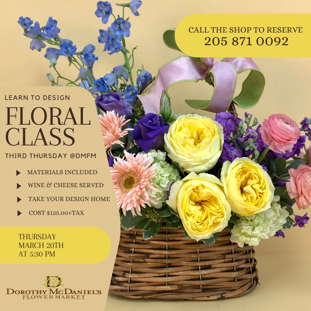 March Floral Design Class