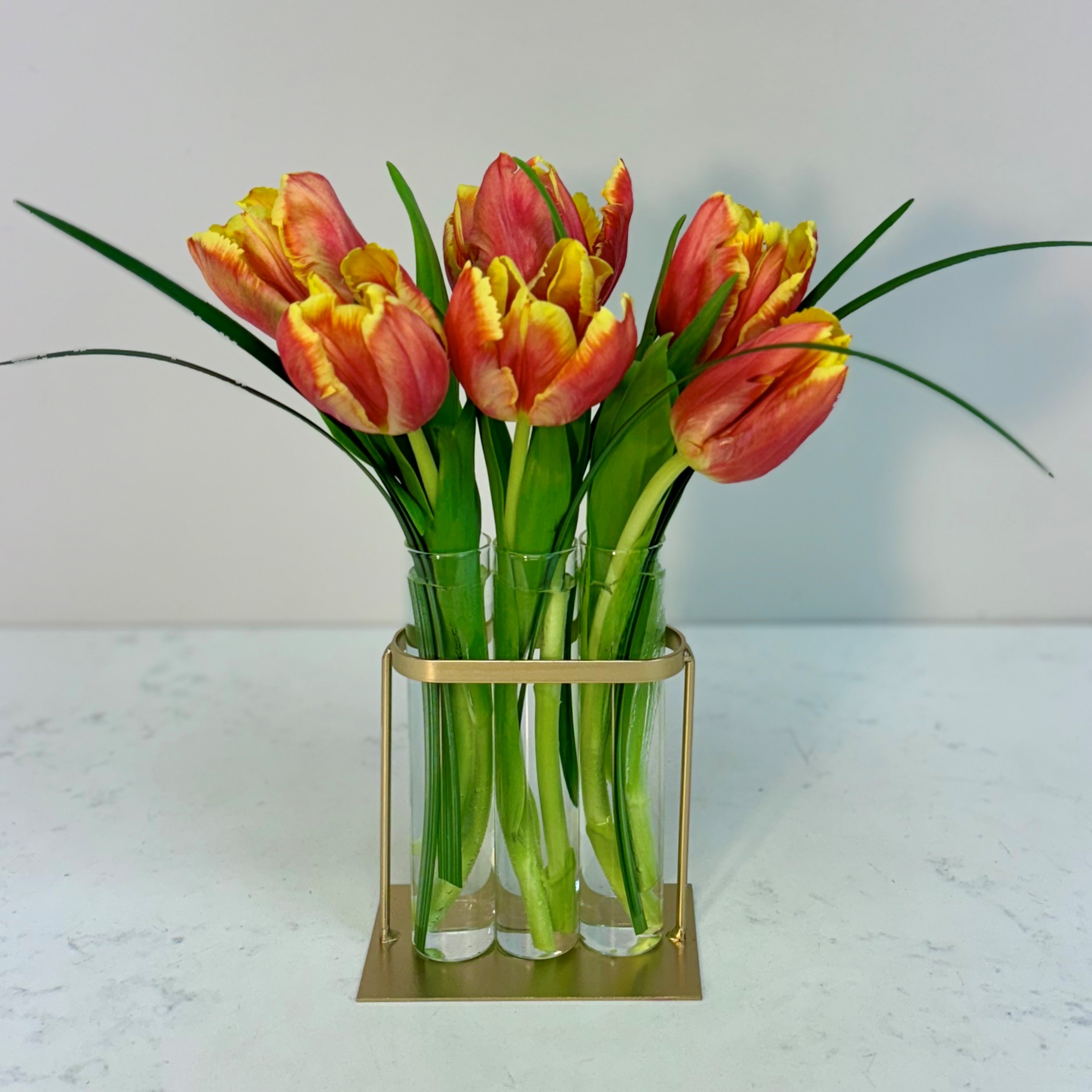 Desk Set with Tulips