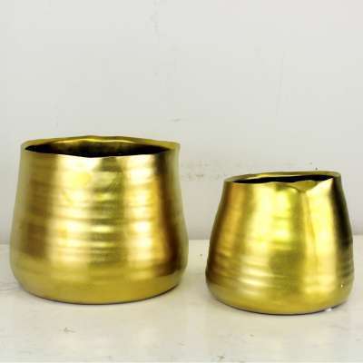 Gold Ceramic Bowl Pot