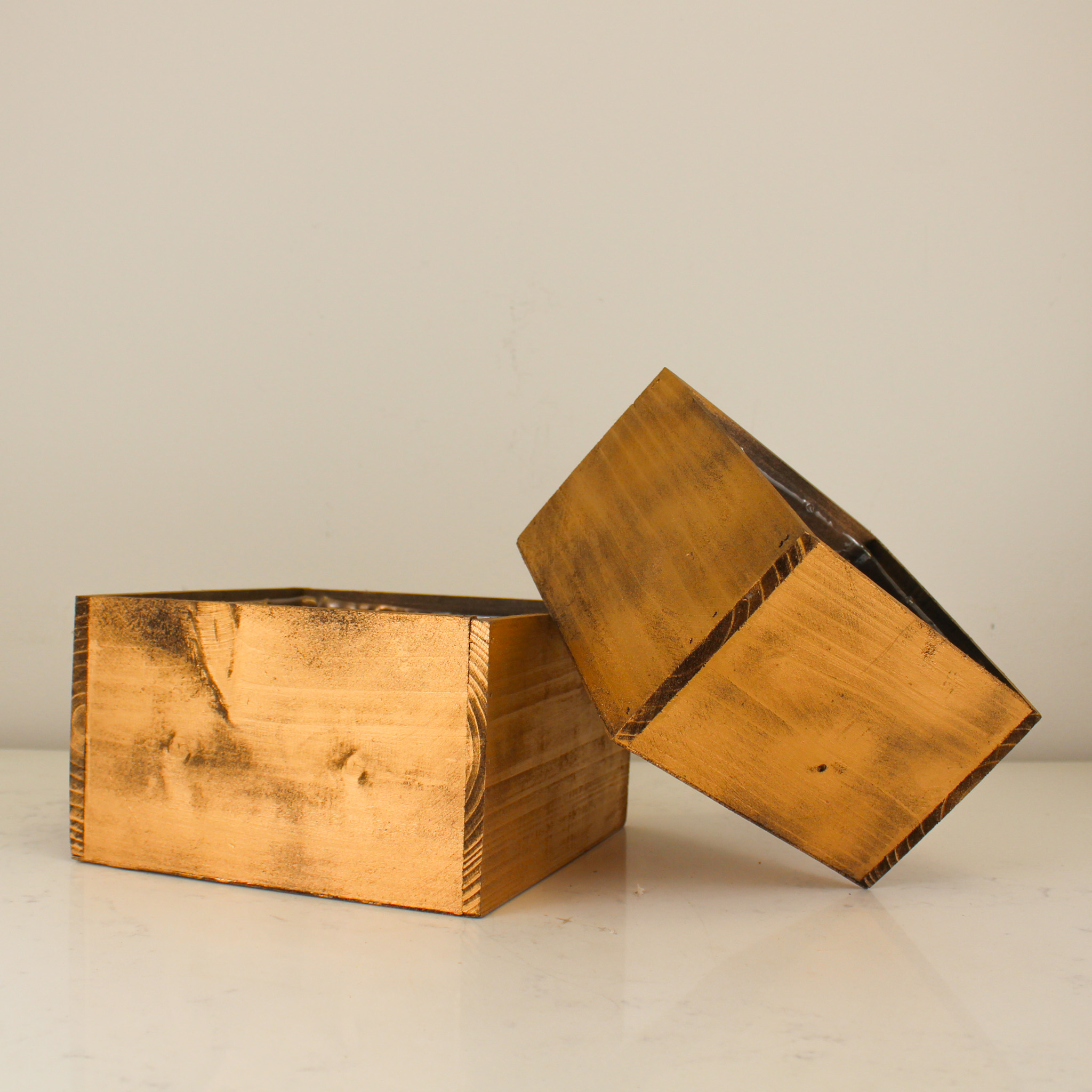 Golden Wooden Box