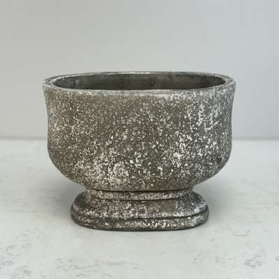 Oval Stone Garden Planter