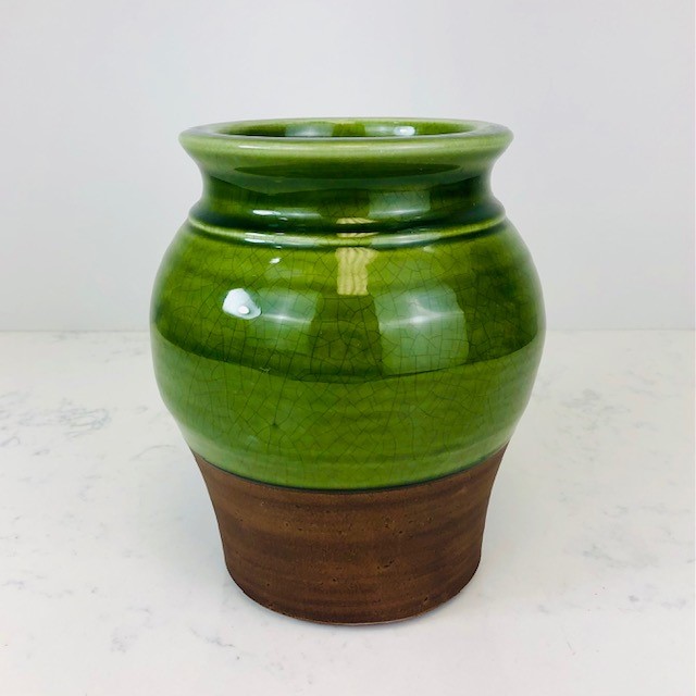 Green Glossed Vase